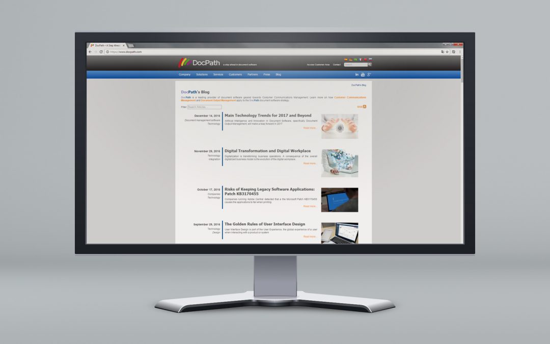 DocPath Launches Newsroom and Document Technology Blog