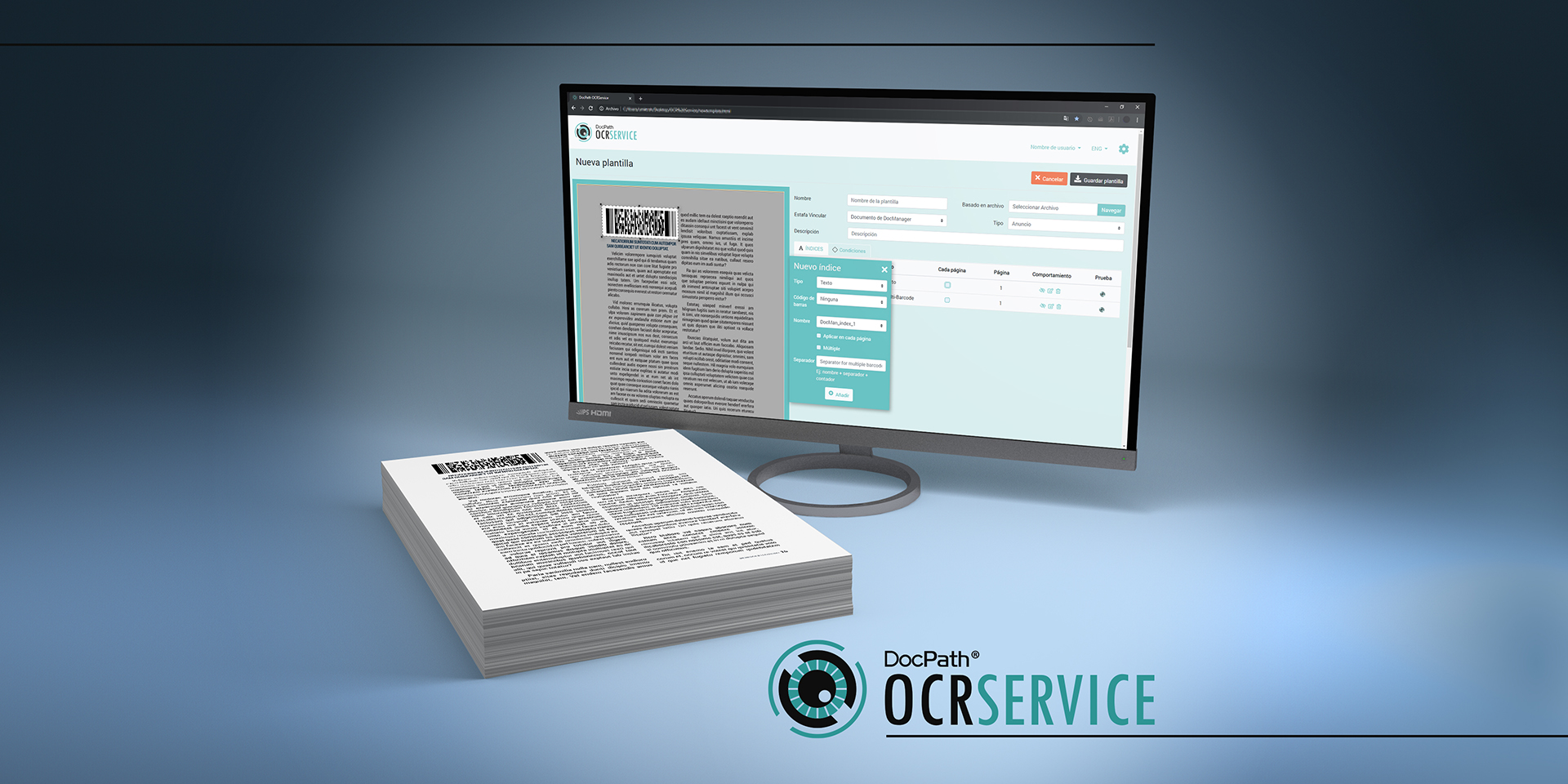 This OCR (Optical Character Recognition) document scanning service automatically extracts information from documents for later use.
